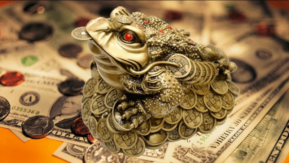 The money frog as an amulet of luck